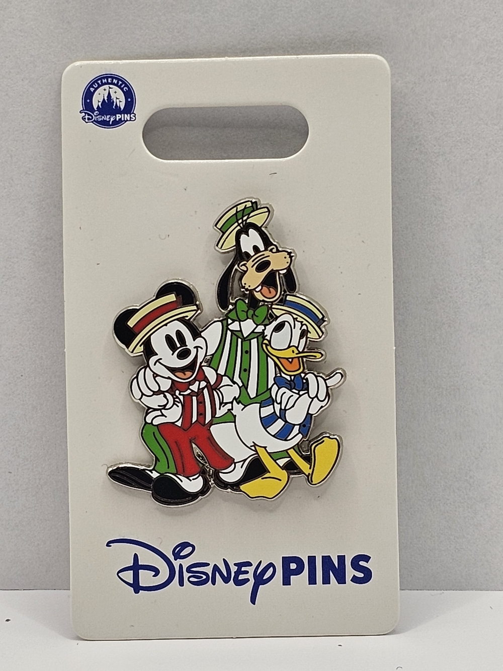 Disney Mickey Mouse Donald Duck & Goofy Trio Pin Barbershop Quartet Theme